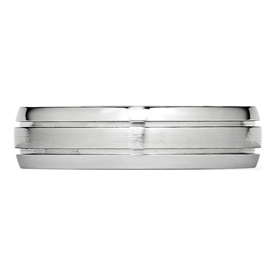 Cobalt 6mm Grooved Wedding Band – view 5