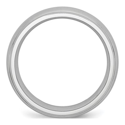 Cobalt 7mm Ridged Wedding Band – view 4