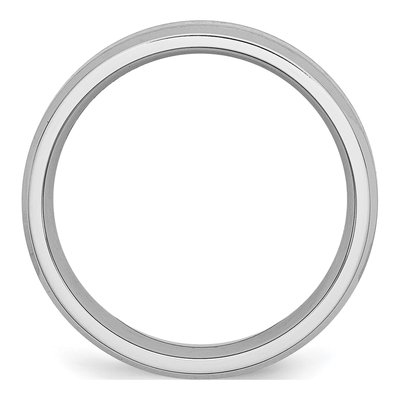Cobalt & Sterling Silver 6mm Inlay Wedding Band – view 4