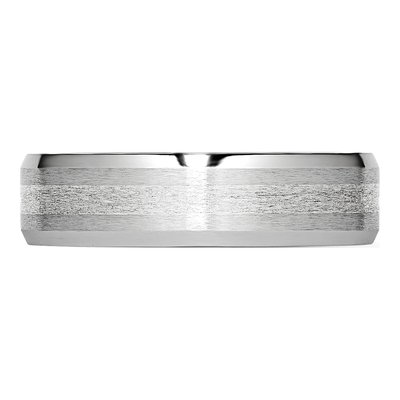 Cobalt & Sterling Silver 6mm Inlay Wedding Band – view 5