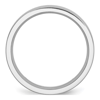 Cobalt & Sterling Silver 6mm Inlay Wedding Band – view 3
