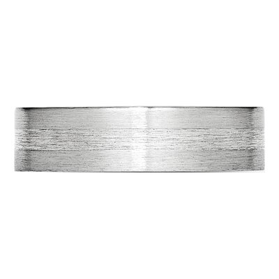 Cobalt & Sterling Silver 6mm Inlay Wedding Band – view 4