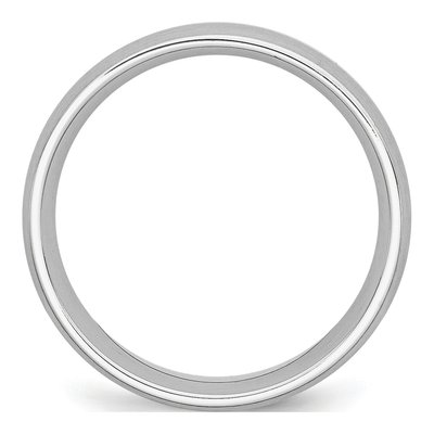 Cobalt & Sterling Silver 8mm Inlay Wedding Band – view 4