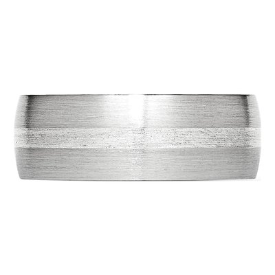 Cobalt & Sterling Silver 8mm Inlay Wedding Band – view 5