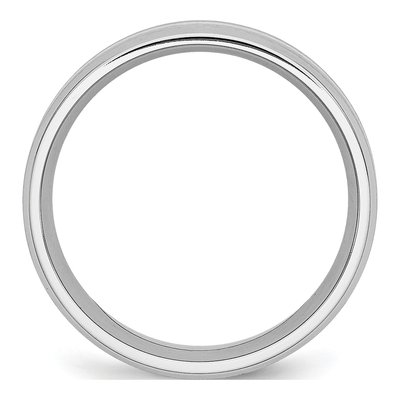 Cobalt & Sterling Silver 8mm Inlay Wedding Band – view 4