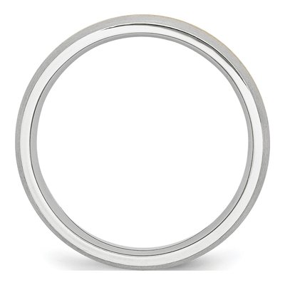 Cobalt & 14K Gold 6mm Inlay Wedding Band – view 4