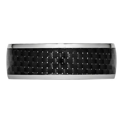 Cobalt 8mm Black Carbon Fiber Wedding Band – view 4