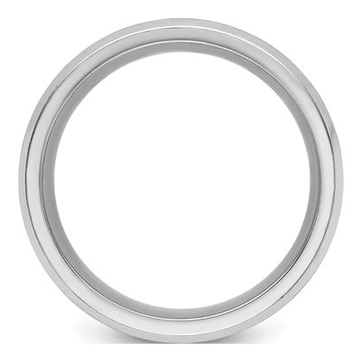 Cobalt CZ Wedding Band – view 3