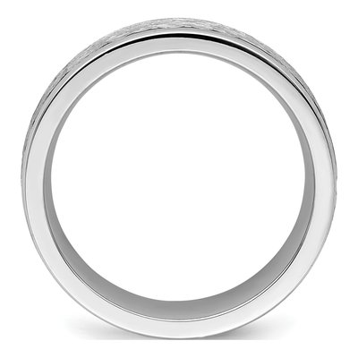Cobalt 7mm Hammered Center Wedding Band – view 2