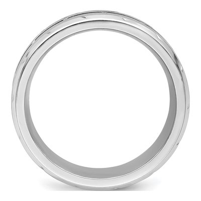 Cobalt 8mm Beveled Wedding Band – view 3