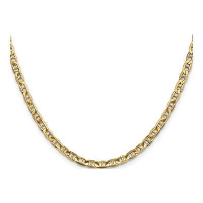 14K Yellow Gold 3.75mm Concave Anchor Chain – view 2