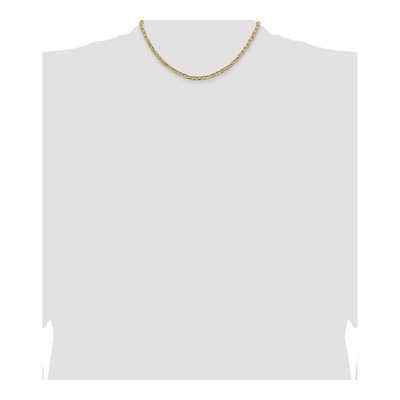 14K Yellow Gold 3.75mm Concave Anchor Chain – view 4