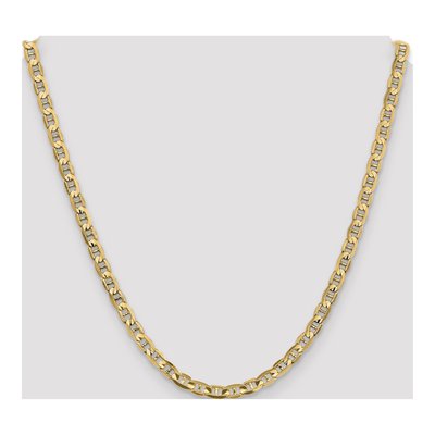14K Yellow Gold 4.5mm Concave Anchor Chain – view 4