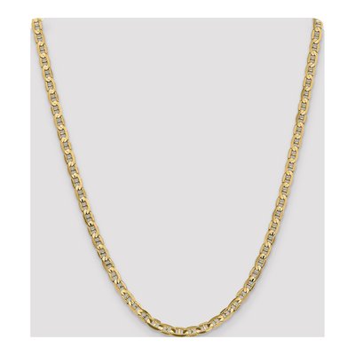 14K Yellow Gold 4.5mm Concave Anchor Chain – view 4