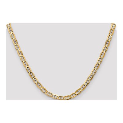 14K Yellow Gold 5.25mm Concave Anchor Chain – view 4
