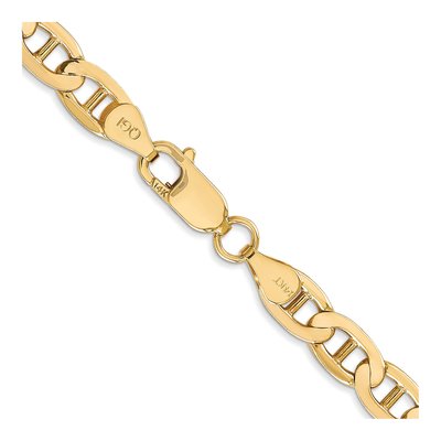 14K Yellow Gold 6.25mm Concave Anchor Chain – view 3