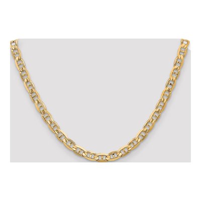 14K Yellow Gold 6.25mm Concave Anchor Chain – view 4