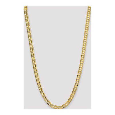 14K Yellow Gold 8mm Concave Anchor Chain – view 4