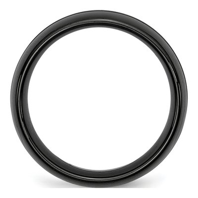 Ceramic 8mm Black Ceramic Wedding Band – view 4