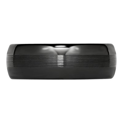 Ceramic 8mm Black Ceramic Wedding Band – view 5