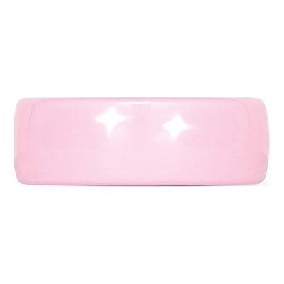 Ceramic 8mm Pink Ceramic Wedding Band – view 3