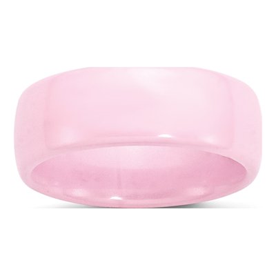 Ceramic 8mm Pink Ceramic Wedding Band