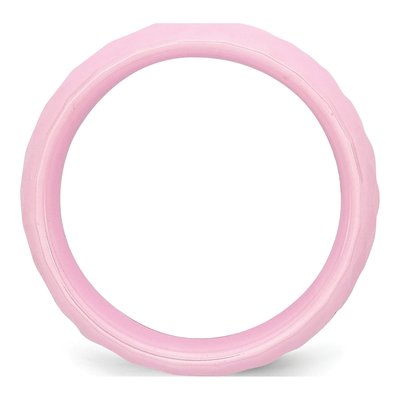 Ceramic 7mm Pink Ceramic Faceted Wedding Band – view 4