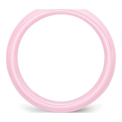 Ceramic 4mm Pink Ceramic Wedding Band – view 4