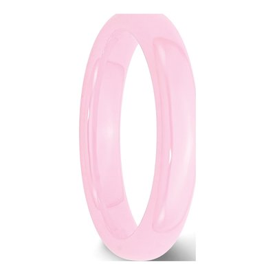 Ceramic 4mm Pink Ceramic Wedding Band – view 6