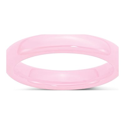 Ceramic 4mm Pink Ceramic Wedding Band