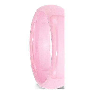 Ceramic 6mm Pink Ceramic Wedding Band – view 6