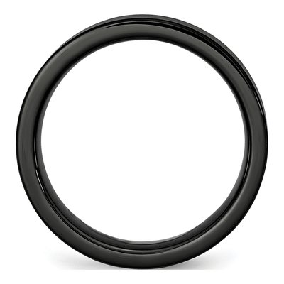 Ceramic 6mm Black Ceramic Comfort-Fit Wedding Band – view 4