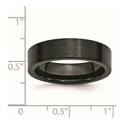 Ceramic 6mm Black Ceramic Comfort-Fit Wedding Band – view 8