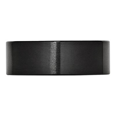 Ceramic 8mm Black Ceramic Flat Comfort-Fit Wedding Band – view 5