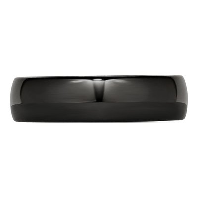 Ceramic 6mm Black Ceramic Wedding Band – view 5