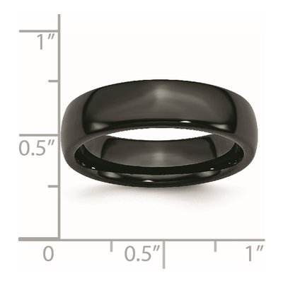Ceramic 6mm Black Ceramic Wedding Band – view 8