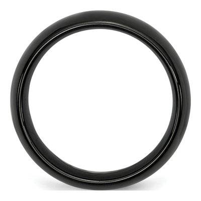 Ceramic 8mm Black Ceramic Wedding Band – view 4