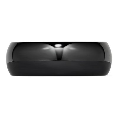 Ceramic 8mm Black Ceramic Wedding Band – view 5