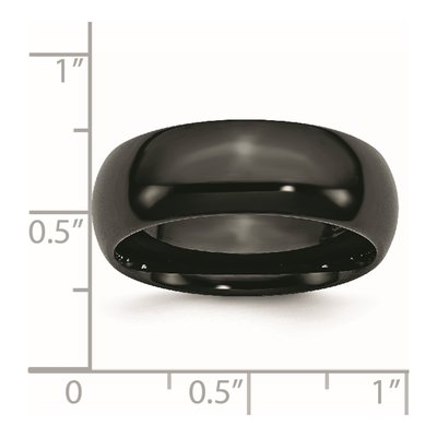 Ceramic 8mm Black Ceramic Wedding Band – view 8
