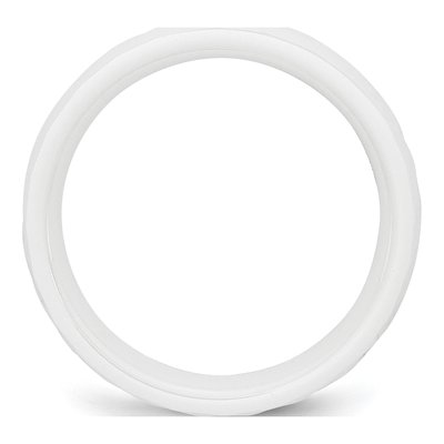 Ceramic 4mm Ceramic Faceted Wedding Band – view 4