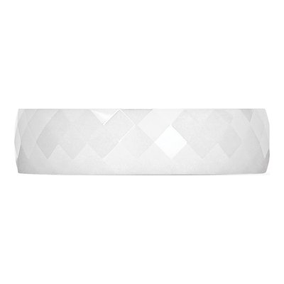 Ceramic 4mm Ceramic Faceted Wedding Band – view 5