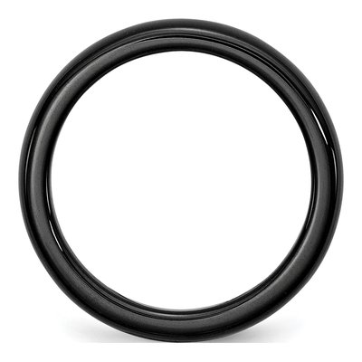 Ceramic 4mm Black Ceramic Wedding Band – view 2