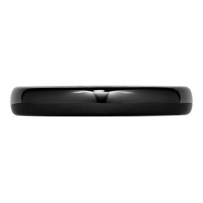 Ceramic 4mm Black Ceramic Wedding Band – view 3