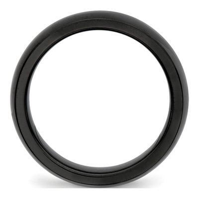 Ceramic 6mm Black Ceramic Wedding Band – view 5