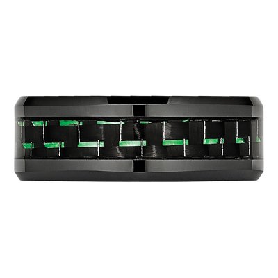 Ceramic 8mm Black Ceramic Comfort-Fit Wedding Band – view 3