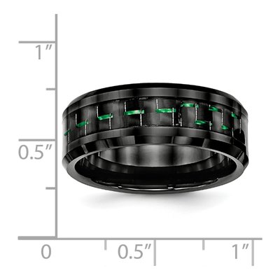 Ceramic 8mm Black Ceramic Comfort-Fit Wedding Band – view 5