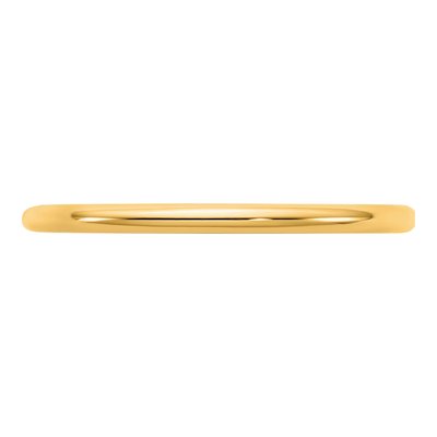 14K Yellow Gold 1.5mm Domed Comfort-Fit Wedding Band – view 3