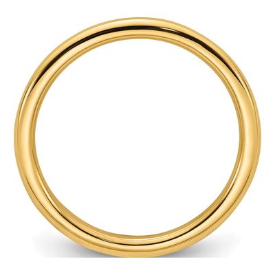14K Yellow Gold 2mm Domed Comfort-Fit Wedding Band – view 3