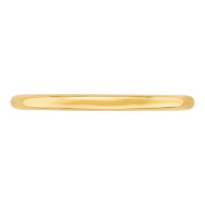 14K Yellow Gold 2mm Domed Comfort-Fit Wedding Band – view 4