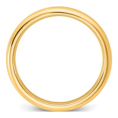 14K Yellow Gold 2.5mm Domed Comfort-Fit Wedding Band – view 2